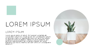 Product Green Plant Presentation Template