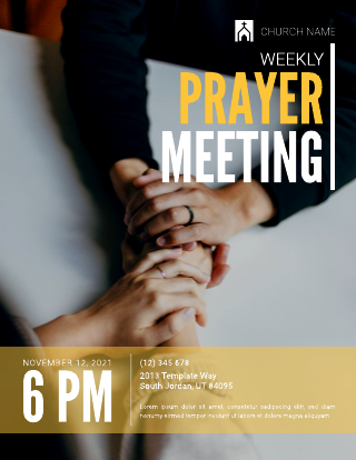 Prayer Meeting Flyer Template