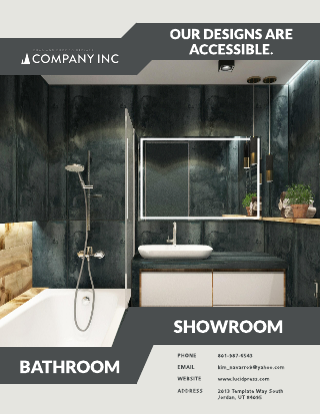 Bathroom Showroom Brochure Template