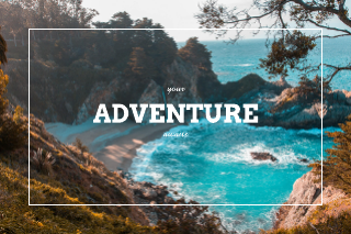 Adventure Travel Postcard Template