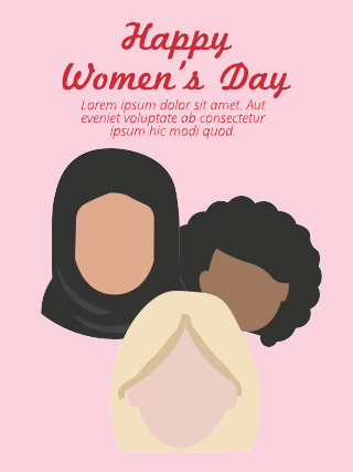 Human Rights Women's Poster Template