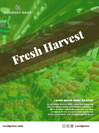 Fresh Harvest Market Poster Template