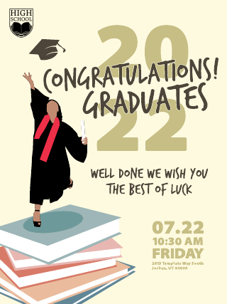 Illustration Graduation Poster Template