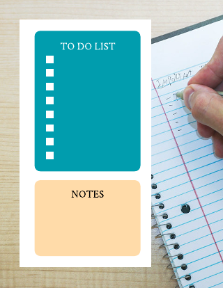 To Do List & Notes Template Template