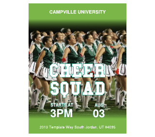 Cheer Squads Poster Template