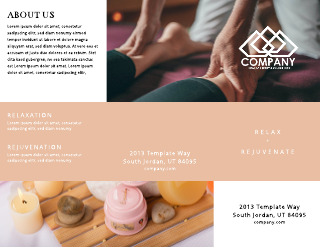 Serenity Massage Brochure Template