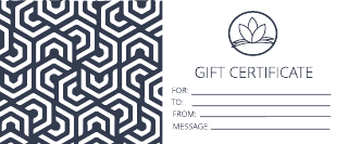 Massage Pattern Gift Certificate