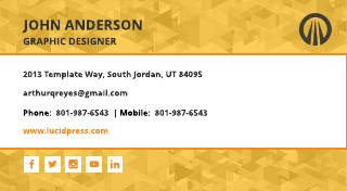 Yellow  Email Signature Template