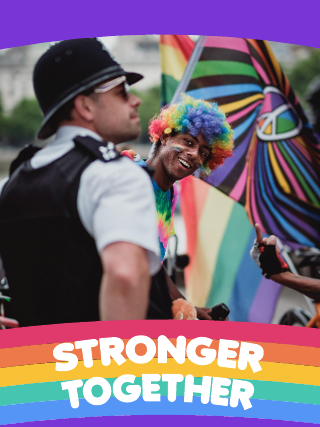 Stronger Together Gay Rights Poster Template