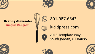 Donut Tool Bakery Business Card Template