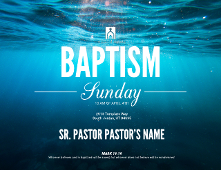Baptism Flyer Template