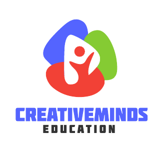 Tri Color Creative Education Logo Template