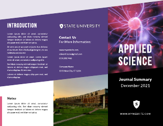 Science Cellular Brochure Template