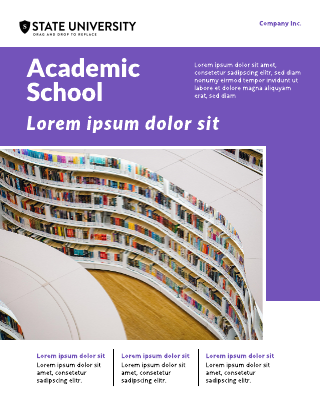 Academic School Brochure Template
