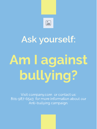 Against Bullying Poster Template