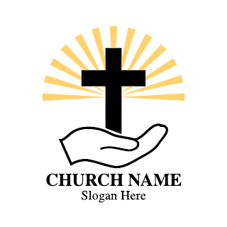 Yellow Church Logo Template