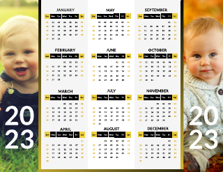 Child Photo Calendar Template
