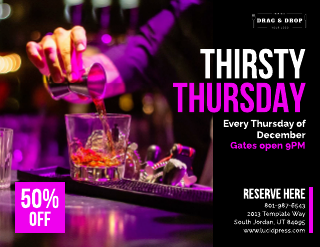 Thirsty Thursday Club Flyer Template