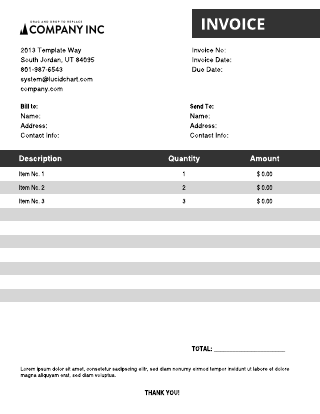free invoice templates examples