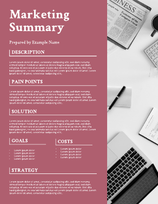 Free Proposal Templates Examples
