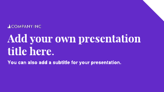 Smart Presentation Template