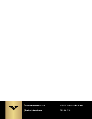 Gold Gradient Law Firm Letterhead Template