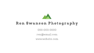 outdoor business card sample