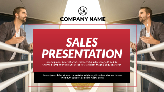 Maroon Sales Presentation Template