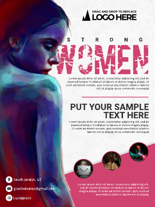 Pink Women Poster Template