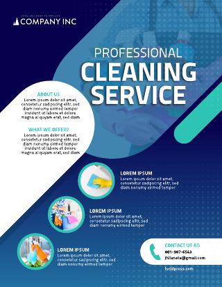 Professional Cleaning Service Flyer Template