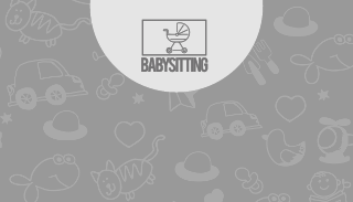 Grey Cute Babysitting Business Card Template