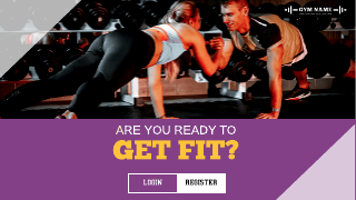 Getting Fit Violet Gym Website Template