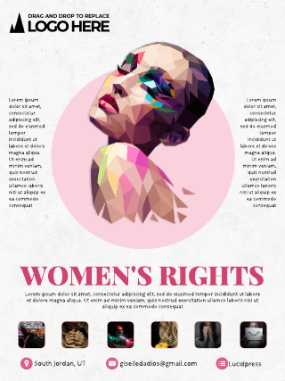 Minimal Women Poster Template