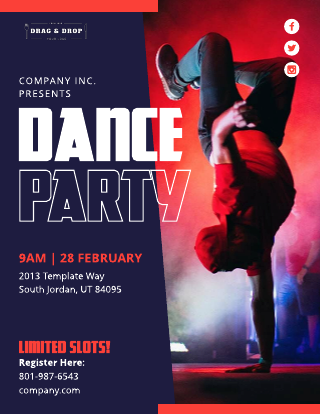 Dance Party Club Flyer Template