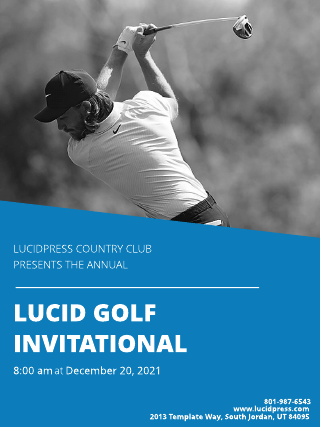 Golf Lucid Poster Template