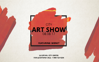 Art Show Event Banner Template Image 01