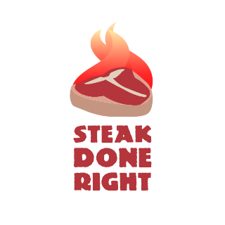 Steak Food Drink Logo Template