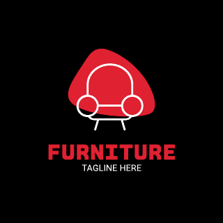 Red Furniture Logo Template