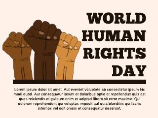 Human Rights Globe Poster Template