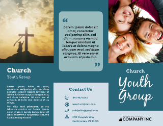 Youth Group Tri-Fold Brochure Template