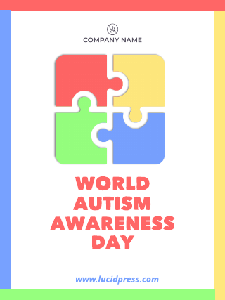 World Autism Poster Template