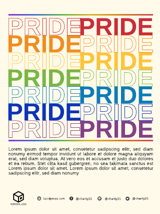 Pride 2022 Gay Rights Poster Template