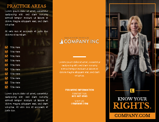 Law Firm Brochure Template