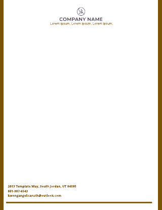 Brown Law Firm Letterhead Template
