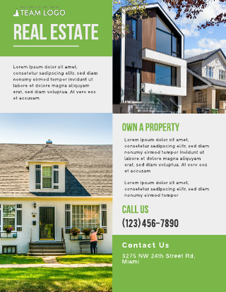 free real estate flyer templates examples