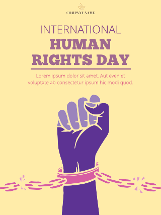 Human Rights Day Poster Template