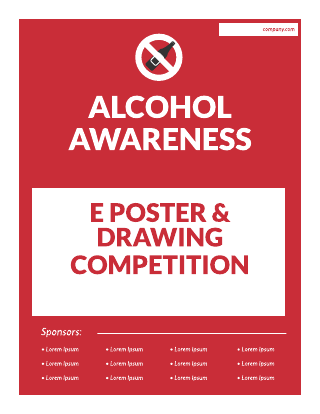 Alcohol Awareness E Poster Competition Template