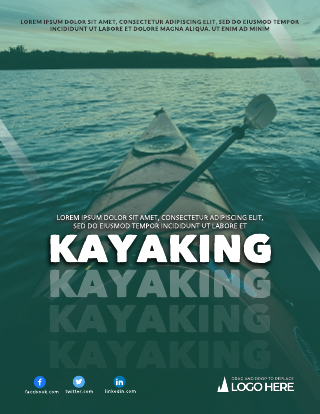 Kayaking Brochure Template