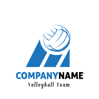 Volleyball Team Logo Template