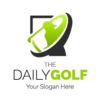 Black Green Golf Logo Template